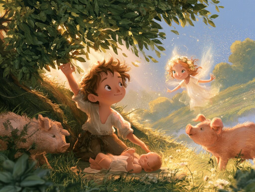 Ilustrace k pohádce Marek kralovic