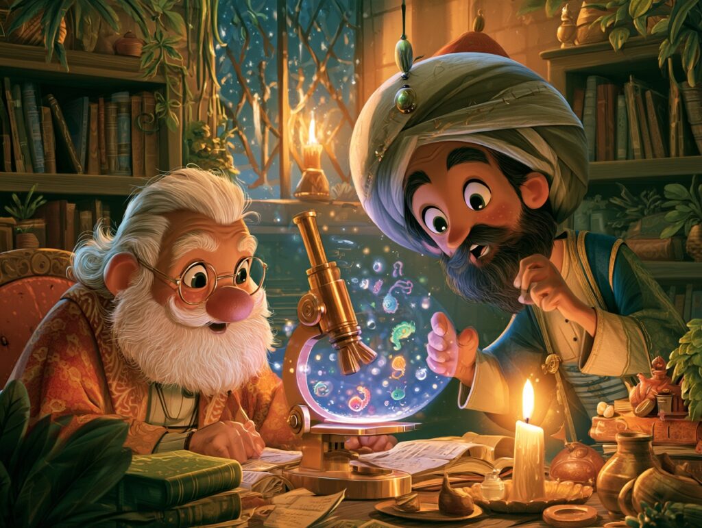 Ilustrace k pohádce O kapce vody