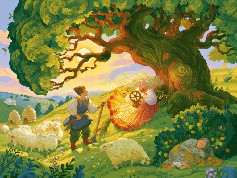 Ilustrace k pohádce Osud