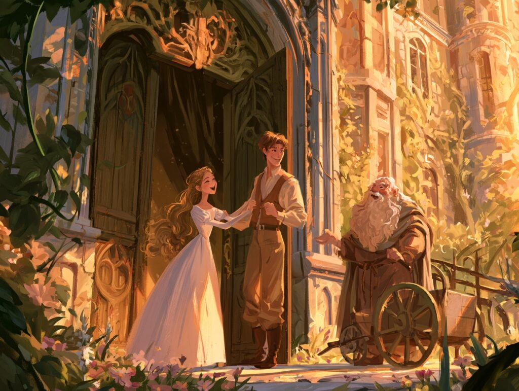 Ilustrace k pohádce Otcovská přísaha