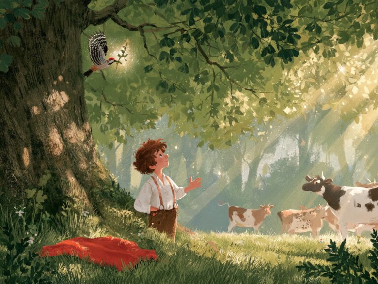 Ilustrace k pohádce Otvírací bylina