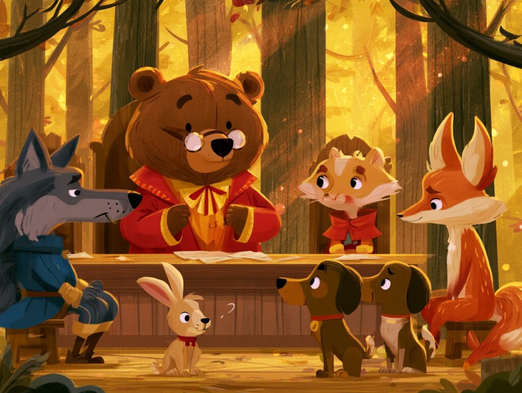 Ilustrace k pohádce Psí lejstro