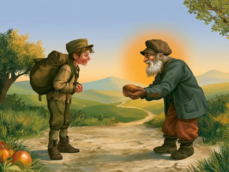 Ilustrace k pohádce Statečný voják