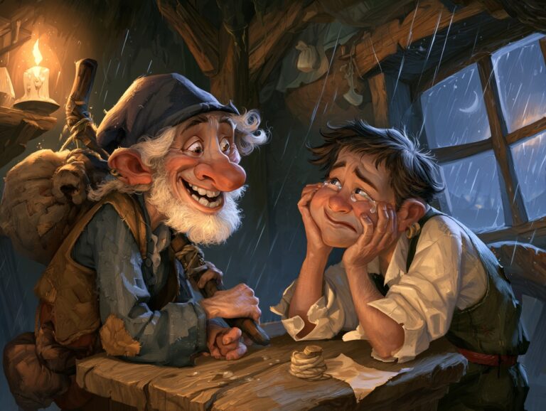 Ilustrace k pohádce Tulákova lest