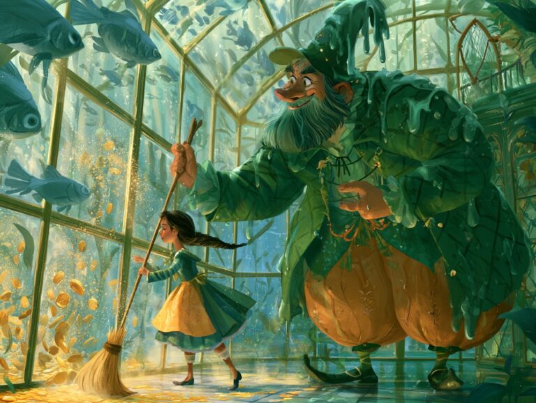 Ilustrace k pohádce Vodník