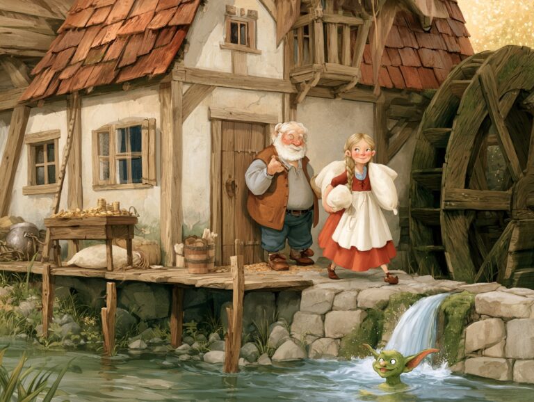 Ilustrace k pohádce Vodníkova nevěsta